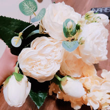 Load image into Gallery viewer, 2018 Silk Rose Peony Artificial Flowers Beautiful Flores Bouquet for Wedding Party Home Decoration Mariage Fake Flowers A49B25