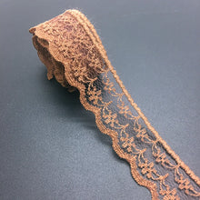 Load image into Gallery viewer, 3/4&quot; 20mm Wide (10yards/lot) Handicrafts Embroidered Net Lace Trim Ribbon DIY Wedding/Birthday/Christmas Decorations