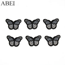 Load image into Gallery viewer, 10pcs/lot Butterfly Stickers Clothes Jeans Iron Patches Diy Appliqued for Bags Shoes Handmade Sweater appliques Motif Badge