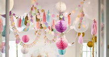 Load image into Gallery viewer, 5pcs/lot 10/15cm Decorative Paper Honeycomb Ball Pastel Flower Wedding Kid Birthday Party Decoration Baby Shower Supplies8Z