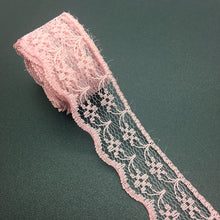 Load image into Gallery viewer, 3/4&quot; 20mm Wide (10yards/lot) Handicrafts Embroidered Net Lace Trim Ribbon DIY Wedding/Birthday/Christmas Decorations