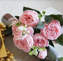Load image into Gallery viewer, 2018 Silk Rose Peony Artificial Flowers Beautiful Flores Bouquet for Wedding Party Home Decoration Mariage Fake Flowers A49B25