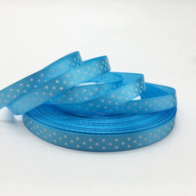 Load image into Gallery viewer, 5yards/lot 3/8&quot;(10mm) Dots Satin Ribbon Printed Polyester Ribbon DIY Bow Hair Wedding Handmade Materials