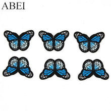 Load image into Gallery viewer, 10pcs/lot Embroidered Butterfly Patches Iron Bags Stickers Diy women girl dress appliques Handmade sewing garment accessories