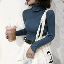 Load image into Gallery viewer, Turtleneck Sweater Womens 2024 Autumn Winter Tops Korean Slim Women Pullover Jumper Knitted Sweater Pull Femme Hiver Truien