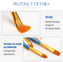 Load image into Gallery viewer, 6/10pcs set Nylon Hair Paint Brush Set Drawing Art Supplies