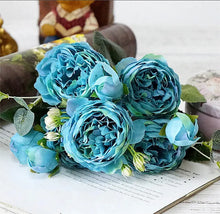 Load image into Gallery viewer, 2018 Silk Rose Peony Artificial Flowers Beautiful Flores Bouquet for Wedding Party Home Decoration Mariage Fake Flowers A49B25