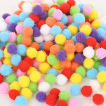 Load image into Gallery viewer, Hot 100-500Pcs/lot Mixed Soft Round Shaped Pompom Balls Fluffy Pom Pom For Kids DIY Garment Handcraft 10mm/15mm/20mm/25mm/30mm