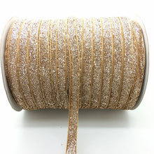 Load image into Gallery viewer, 5 yards 3/8 &quot;10mm Glitter Velvet Ribbon Headband Clips Bow Decoration Pick Colors