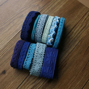 10 yard lot of color cotton lace garment sewing fabric decorative cotton crochet lace ribbon handmade jewelry Technology