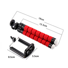 Load image into Gallery viewer, Phone Tripod Holder Flexible Sponge Octopus Tripod Stand Mount or Bluetooth Remote Shutter Selfie Stick Self-timer Bracket