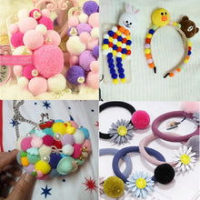Load image into Gallery viewer, Hot 100-500Pcs/lot Mixed Soft Round Shaped Pompom Balls Fluffy Pom Pom For Kids DIY Garment Handcraft 10mm/15mm/20mm/25mm/30mm