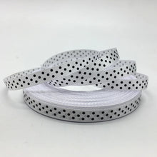 Load image into Gallery viewer, 5yards/lot 3/8&quot;(10mm) Dots Satin Ribbon Printed Polyester Ribbon DIY Bow Hair Wedding Handmade Materials
