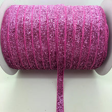 Load image into Gallery viewer, 5 yards 3/8 &quot;10mm Glitter Velvet Ribbon Headband Clips Bow Decoration Pick Colors