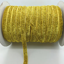 Load image into Gallery viewer, 5 yards 3/8 &quot;10mm Glitter Velvet Ribbon Headband Clips Bow Decoration Pick Colors