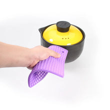 Load image into Gallery viewer, 7-inch Silicone Pot Holder, Trivet Mat, jar Opener, spoon Rest  Non Slip, Flexible, Durable, Heat Resistant Hot Pads Thicker