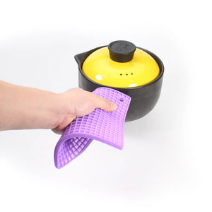 7-inch Silicone Pot Holder, Trivet Mat, jar Opener, spoon Rest  Non Slip, Flexible, Durable, Heat Resistant Hot Pads Thicker