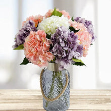 Load image into Gallery viewer, Artificial Flowers Cheap Silk Hydrangea Bride Bouquet Wedding Home New Year Decoration Accessories for Vase Plants Arrangement