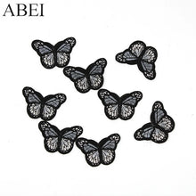 Load image into Gallery viewer, 10pcs/lot Butterfly Stickers Clothes Jeans Iron Patches Diy Appliqued for Bags Shoes Handmade Sweater appliques Motif Badge