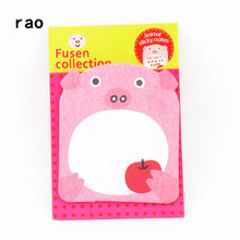 Load image into Gallery viewer, Charming Animal Series Memo Pad Sticky Notes Bookmark Sticker Paper office School Supplies Writing Pads Notebooks