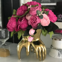 Load image into Gallery viewer, 2018 Silk Rose Peony Artificial Flowers Beautiful Flores Bouquet for Wedding Party Home Decoration Mariage Fake Flowers A49B25