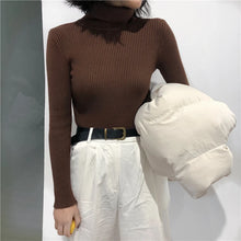 Load image into Gallery viewer, Turtleneck Sweater Womens 2024 Autumn Winter Tops Korean Slim Women Pullover Jumper Knitted Sweater Pull Femme Hiver Truien
