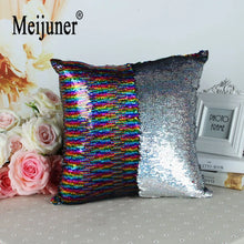Load image into Gallery viewer, Reversible Glitter Mermaid DIY Sequins Cushion Cover Throw Pillow Cushion Cover Home Sofa Decoration Pillowcase