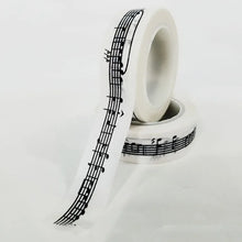 Load image into Gallery viewer, 15mm * 10m Black and White Adhesive Tape Japanese Washi Tape Decorative Tape DIY Scrapbook Paper Photo Album Masking Tape