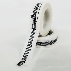 15mm * 10m Black and White Adhesive Tape Japanese Washi Tape Decorative Tape DIY Scrapbook Paper Photo Album Masking Tape