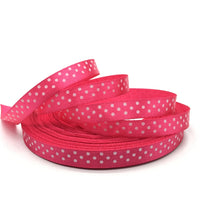 Load image into Gallery viewer, 5yards/lot 3/8&quot;(10mm) Dots Satin Ribbon Printed Polyester Ribbon DIY Bow Hair Wedding Handmade Materials