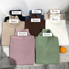 Load image into Gallery viewer, Turtleneck Sweater Womens 2024 Autumn Winter Tops Korean Slim Women Pullover Jumper Knitted Sweater Pull Femme Hiver Truien