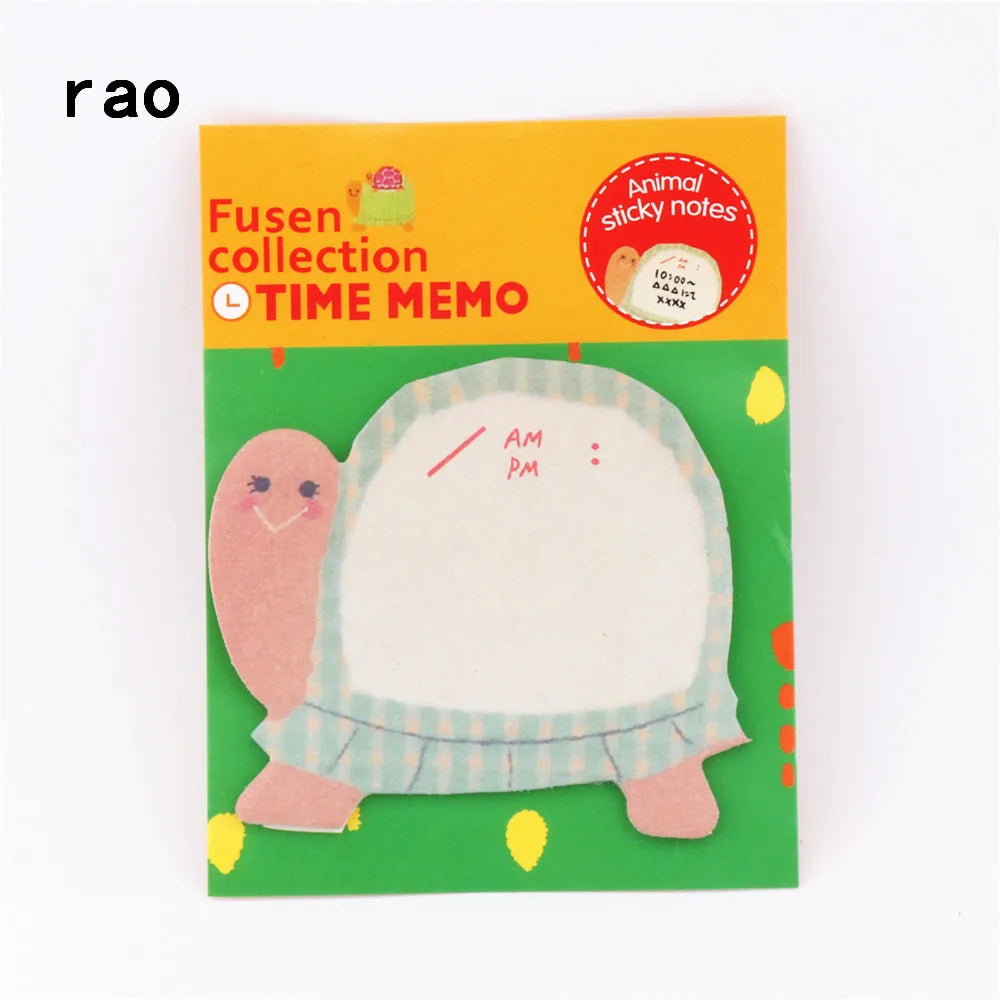 Charming Animal Series Memo Pad Sticky Notes Bookmark Sticker Paper office School Supplies Writing Pads Notebooks
