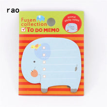 Load image into Gallery viewer, Charming Animal Series Memo Pad Sticky Notes Bookmark Sticker Paper office School Supplies Writing Pads Notebooks