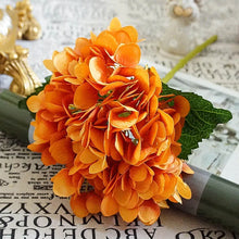 Load image into Gallery viewer, Artificial Flowers Cheap Silk Hydrangea Bride Bouquet Wedding Home New Year Decoration Accessories for Vase Plants Arrangement