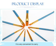 Load image into Gallery viewer, 6/10pcs set Nylon Hair Paint Brush Set Drawing Art Supplies