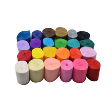 Load image into Gallery viewer, 32ft 10m Crepe Paper Streamers DIY Paper Garland Photography Backdrops  For Wedding Birthday Party Baby Shower Venue Decoration