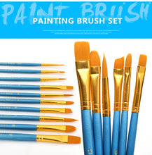 Load image into Gallery viewer, 6/10pcs set Nylon Hair Paint Brush Set Drawing Art Supplies
