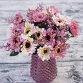 Load image into Gallery viewer, Artificial Flowers Cheap Silk Hydrangea Bride Bouquet Wedding Home New Year Decoration Accessories for Vase Plants Arrangement