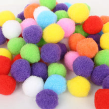 Load image into Gallery viewer, Hot 100-500Pcs/lot Mixed Soft Round Shaped Pompom Balls Fluffy Pom Pom For Kids DIY Garment Handcraft 10mm/15mm/20mm/25mm/30mm