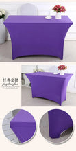 Load image into Gallery viewer, Table Cloth Wedding Decoration Stretch Banquet Table Cover Rectangle Hotel Birthday Party Meeting Room Nice Design