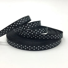 Load image into Gallery viewer, 5yards/lot 3/8&quot;(10mm) Dots Satin Ribbon Printed Polyester Ribbon DIY Bow Hair Wedding Handmade Materials