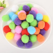 Load image into Gallery viewer, Hot 100-500Pcs/lot Mixed Soft Round Shaped Pompom Balls Fluffy Pom Pom For Kids DIY Garment Handcraft 10mm/15mm/20mm/25mm/30mm