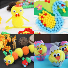 Load image into Gallery viewer, Hot 100-500Pcs/lot Mixed Soft Round Shaped Pompom Balls Fluffy Pom Pom For Kids DIY Garment Handcraft 10mm/15mm/20mm/25mm/30mm