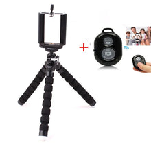 Load image into Gallery viewer, Phone Tripod Holder Flexible Sponge Octopus Tripod Stand Mount or Bluetooth Remote Shutter Selfie Stick Self-timer Bracket