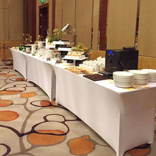 Load image into Gallery viewer, Table Cloth Wedding Decoration Stretch Banquet Table Cover Rectangle Hotel Birthday Party Meeting Room Nice Design