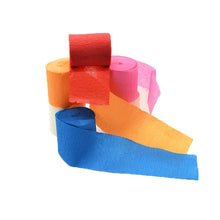 Load image into Gallery viewer, 32ft 10m Crepe Paper Streamers DIY Paper Garland Photography Backdrops  For Wedding Birthday Party Baby Shower Venue Decoration