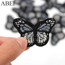 Load image into Gallery viewer, 10pcs/lot Butterfly Stickers Clothes Jeans Iron Patches Diy Appliqued for Bags Shoes Handmade Sweater appliques Motif Badge