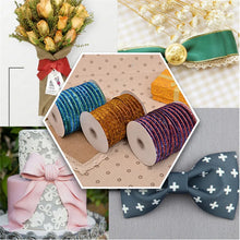 Load image into Gallery viewer, 5 yards 3/8 &quot;10mm Glitter Velvet Ribbon Headband Clips Bow Decoration Pick Colors
