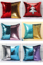 Load image into Gallery viewer, Reversible Glitter Mermaid DIY Sequins Cushion Cover Throw Pillow Cushion Cover Home Sofa Decoration Pillowcase
