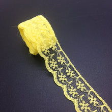 Load image into Gallery viewer, 3/4&quot; 20mm Wide (10yards/lot) Handicrafts Embroidered Net Lace Trim Ribbon DIY Wedding/Birthday/Christmas Decorations
